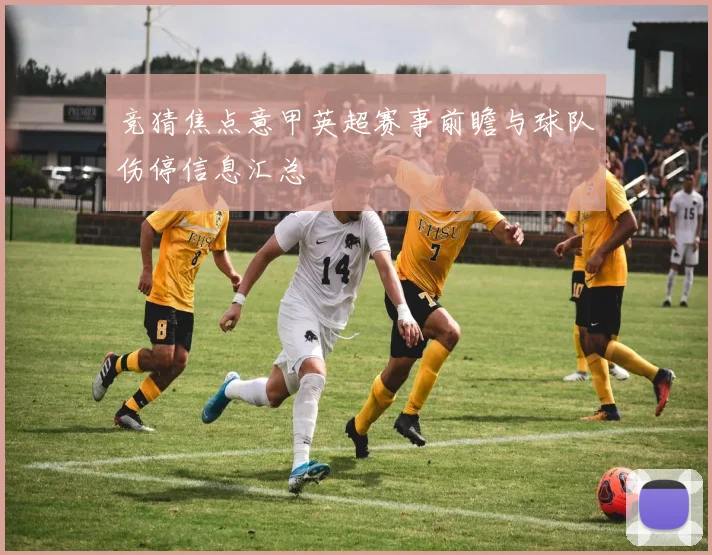 竞猜焦点意甲英超赛事前瞻与球队伤停信息汇总